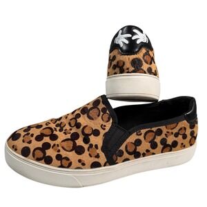 Disney x Aldo True Original Mickey Mouse Sneakers Womens 7.5 Leopard Print